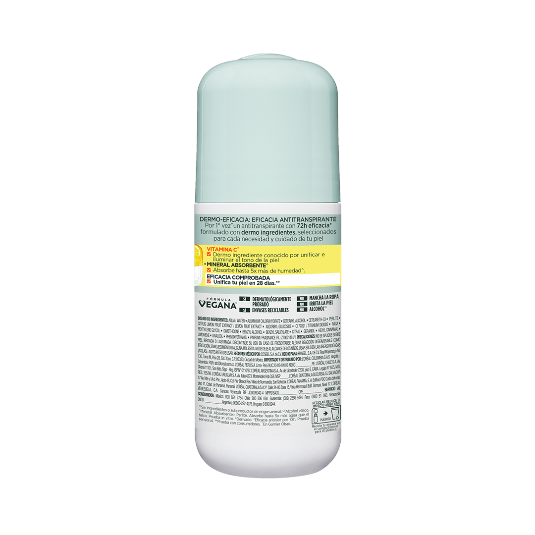 Garnier Obao Dermoeficacia Roll On Vitamina C Back Shot